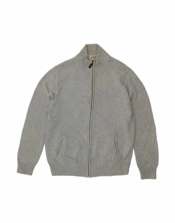 Vintage L.l.bean Cardigan Sweater Medium In Grey