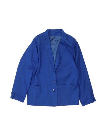 Vintage 2 Button Blazer Jacket EU 44 XL In Blue Wool