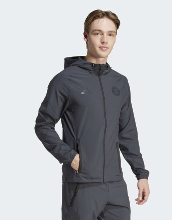 adidas performance Fc bayern tiro 25 competition vis tech travel jacket in grey