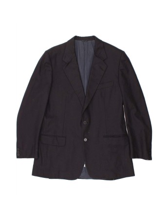 Vintage Burberrys 2 Button Blazer Jacket It 52 XL In Blue Wool
