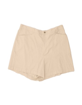 Vintage Lee Stretch High Waist Casual Shorts US 24 4XL W40 In Beige