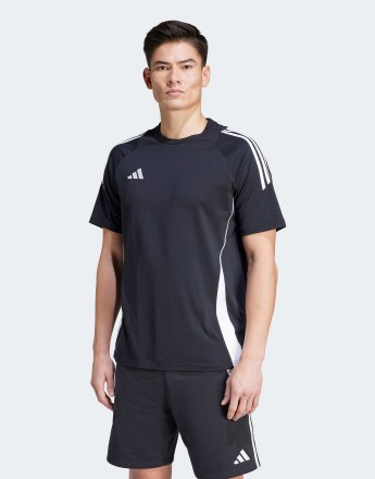 adidas Tiro 24 Sweat Tee in Black