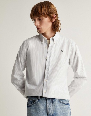 Scalpers new oxford shirt in light grey