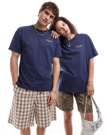 Dickies superior back print t-shirt in navy