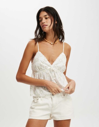Cotton On Cotton lace cami in multi - MULTI