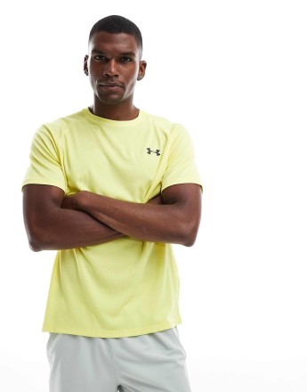 Under Armour Tech textured t-shirt in yellow