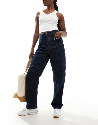 Carhartt WIP duck orell jeans in blue camo