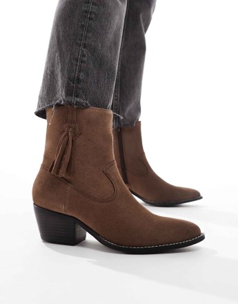 OFF THE HOOK clapton leather ankle boots in almond