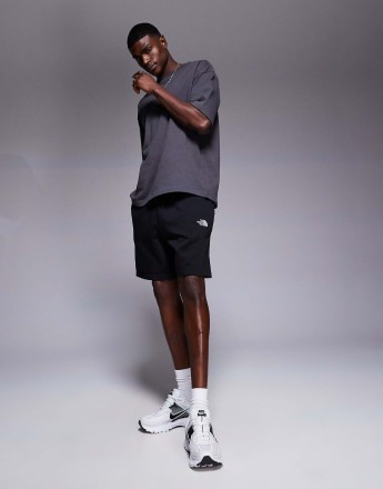 The North Face Essential logo sweatshorts in black