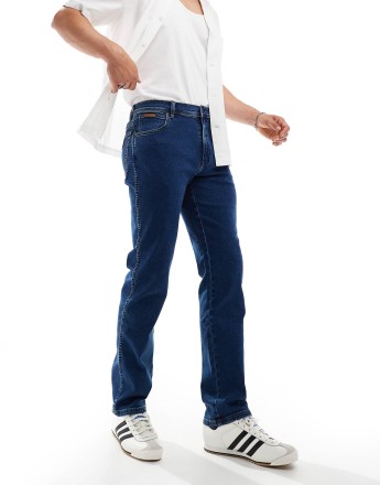 Wrangler Texas straight fit jeans in dark wash