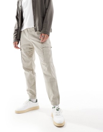 Pull&bear cargo trouser in stone