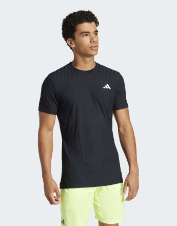 adidas performance Tennis climacool+ airchill freelift tee in black