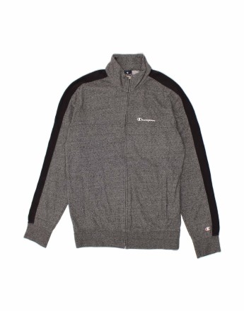 Vintage Champion Tracksuit Top Jacket Medium In Grey Colourblock