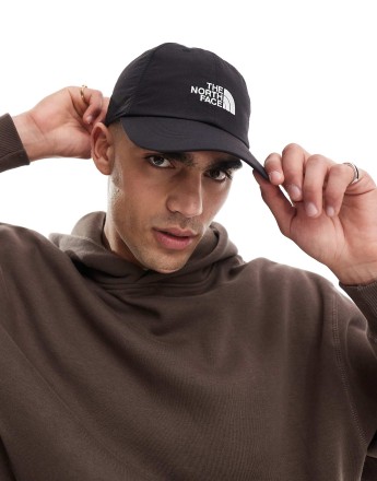 The North Face Horizon logo baseball cap in black