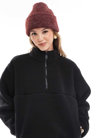 Hunter Fia borg jacket in black