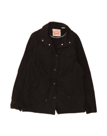 Vintage Levi's Loose Fit Utility Jacket UK 6 XS In Black