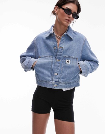 Carhartt WIP Arca denim jacket in mid blue