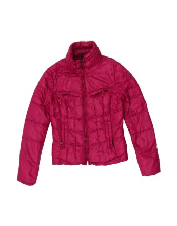 Vintage Armani Jeans Crop Padded Jacket US 8 Medium In Pink