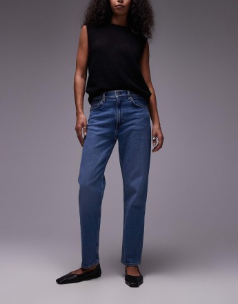 ARKET Jade stretch slim leg jeans in dark wash blue