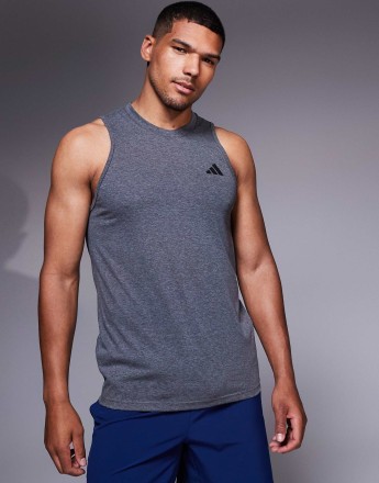 adidas Training essentials vest in dark grey
