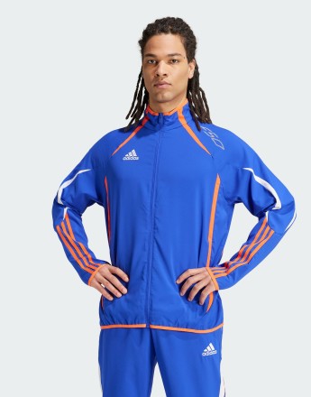 adidas Training F50 woven jacket in lucid blue
