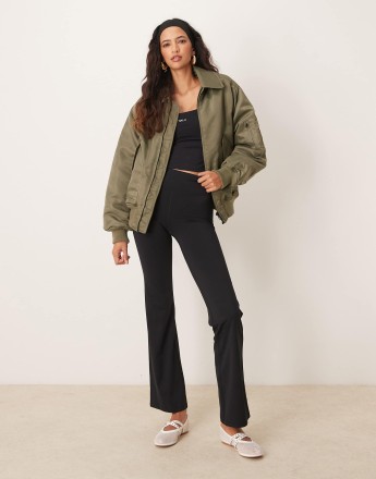 Tala Skinluxe high waisted flared leggings in black