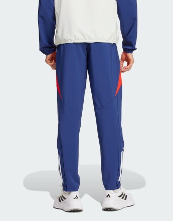 adidas performance Olympique lyonnais tiro 24 presentation pants in midnight indigo / bright red /