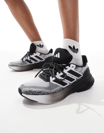 adidas Running Ultrarun 5 trainers in white and black