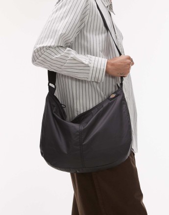 Dickies unionville nylon cross body bag in black