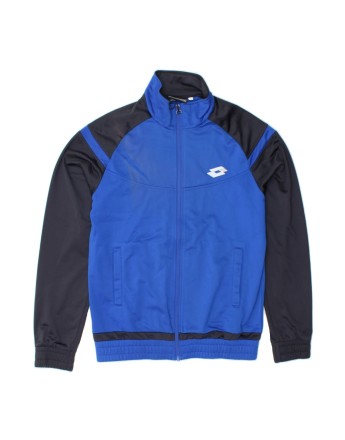Vintage Lotto Tracksuit Top Jacket Small In Blue Colourblock