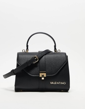 Valentino sobo buckle detail grab bag in black