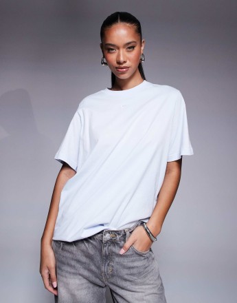 Nike Essential oversized t-shirt in light blue