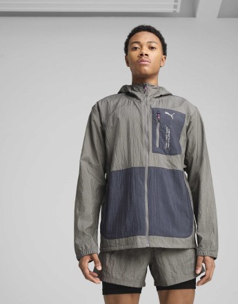 Puma Seasons windcell jacket in cast iron