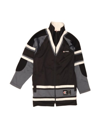 Vintage Champion Tracksuit Top Jacket Medium In Black Colourblock