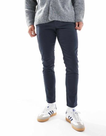 JJ Rebel slim fit chino in navy