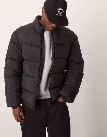 New Look padded puffer jacket in black