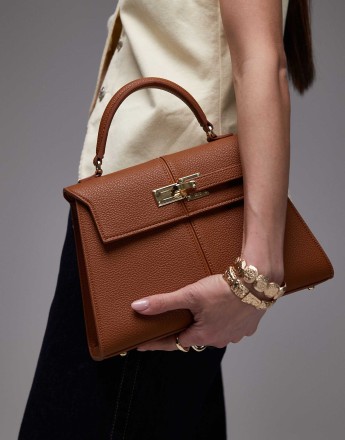 JW PEI Elise large top handle  bag in brown