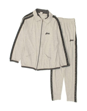 Vintage Asics Size M Graphic Tracksuit in Grey