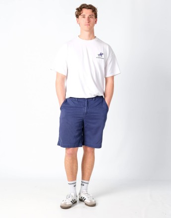 Vintage Polo Ralph Lauren 34x20 Canvas Cargo Shorts Navy Blue