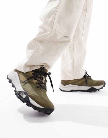 The North Face Offtrail versa trail running shoes in tan and black