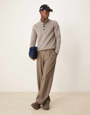 Barbour Sid half zip knitted jumper