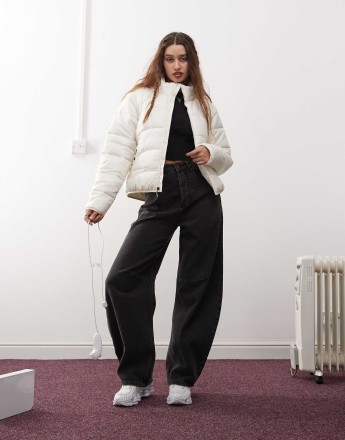 The North Face TNF 2000 puffer jacket in off white