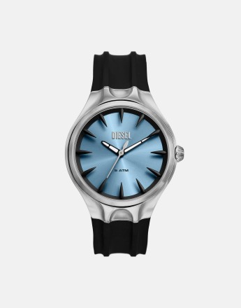 Diesel Men's Streamline black silicone watch - BLACK