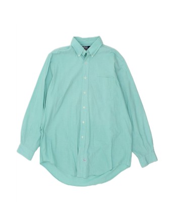 Vintage Polo Ralph Lauren Shirt Size 17 XL In Blue Pinstripe