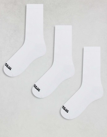 4505 3 pack anti bacterial sport socks in white