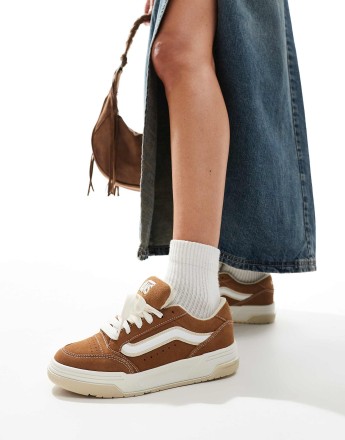 Vans hylane chunky suede trainers in brown