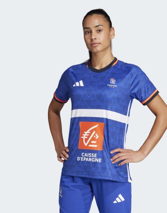 adidas performance France handball replica jersey in semi lucid blue