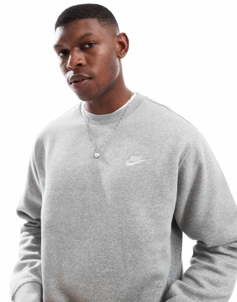Nike Club sweatshirt in grey