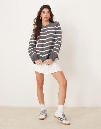 Abercrombie & Fitch knitted jumper in navy
