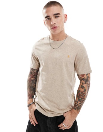 Farah danny t-shirt in beige